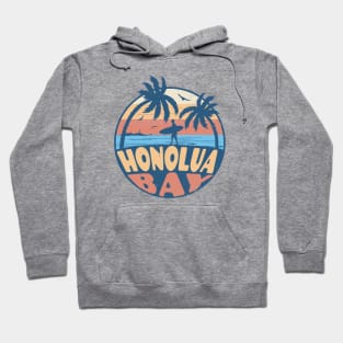 Vintage Surfing Honolua Bay, Hawaii // Retro Summer Vibes // Grunge Surfer Sunset Hoodie